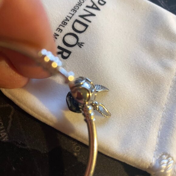 New ~.Pandora Harry Potter Bangle Bracelet .925 Silver - Picture 4 of 7